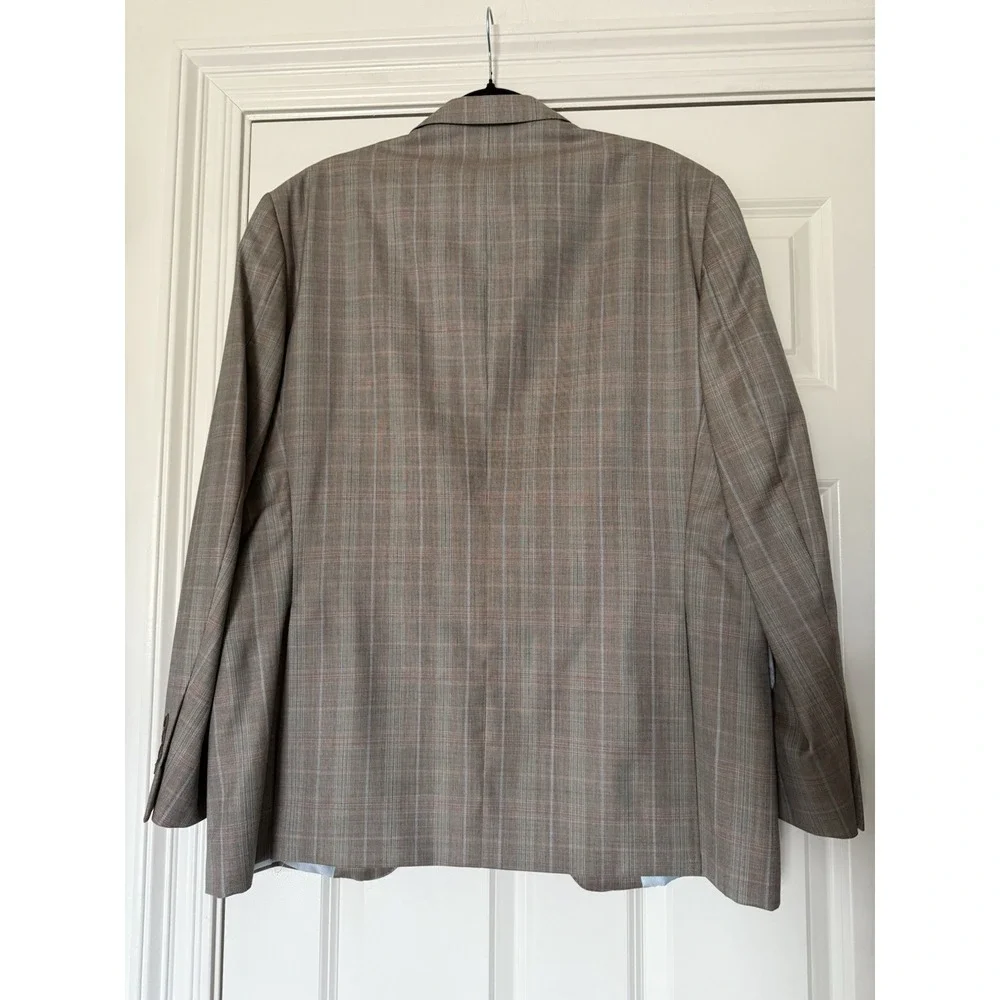 Empire Montreal For Perlis Blazer Mens 44R‎ Plaid Wool Sport Coat Jacket Canada
